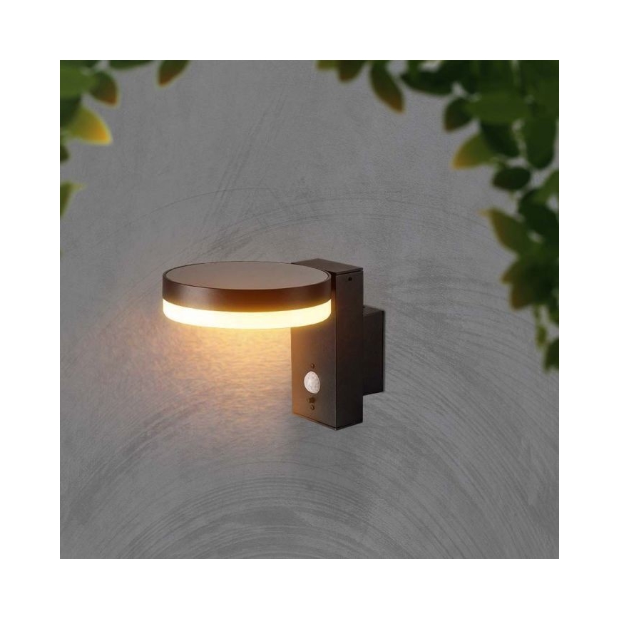LED Vanjska solarna zidna svjetiljka sa senzorom LED/5,5W/3,7V 3000K IP54