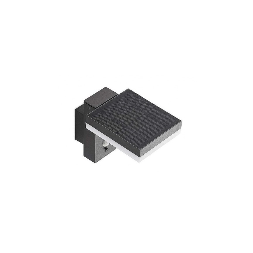 LED Vanjska solarna zidna svjetiljka sa senzorom LED/5,5W/3,7V 3000K IP54