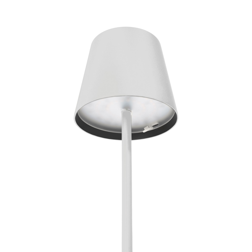 LED vanjska punjiva stolna lampa s prigušivanjem LED/4W/4000 mAh 3000/4000/5500K IP44 bijela