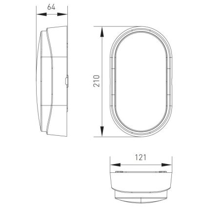 LED Vanjska stropna svjetiljka LED/12W/230V 3000/4000/6500K IP65 bijela