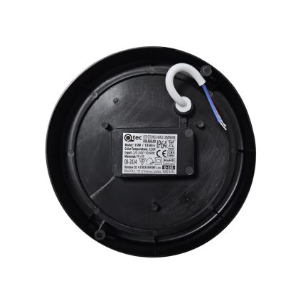 LED Vanjska stropna svjetiljka LED/15W/230V 4200K pr. 15,5 cm IP64 crna
