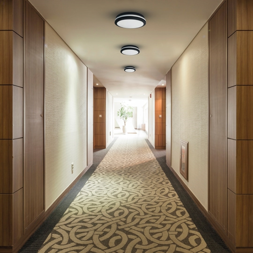 LED Vanjska stropna svjetiljka MARLON LED/48W/230V 4000K IP54 crna