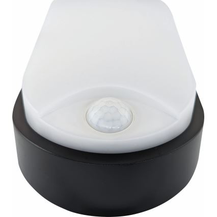 LED Vanjska stropna svjetiljka sa senzorom LED/14W/230V IP54 crna