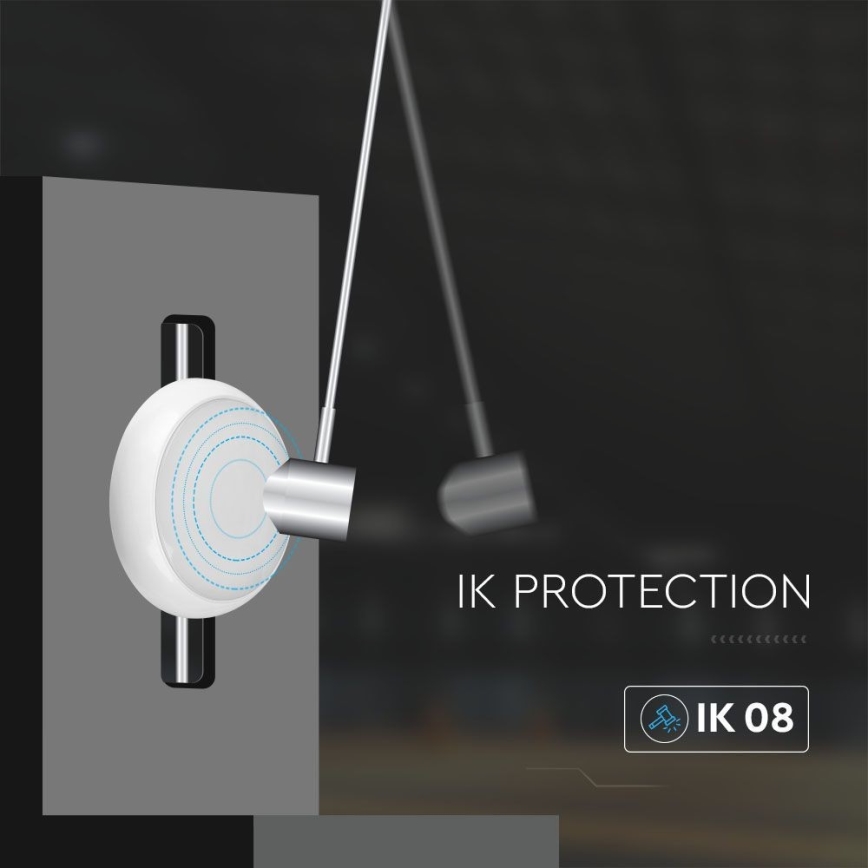 LED Vanjska stropna svjetiljka sa senzorom LED/8W/16W/20W/230V IP65 3000/4000/6500K