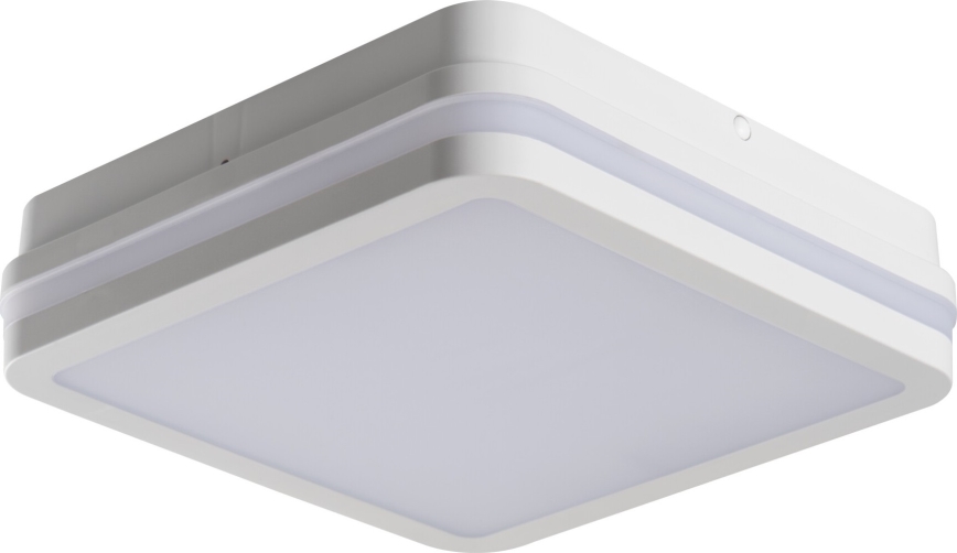 LED Vanjska stropna svjetiljka sa senzorom pokreta BENO LED/12/18W/230V 3000/3500/4000K IP65 bijela uglast