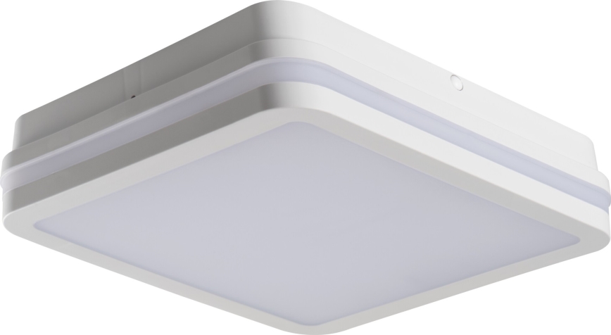 LED Vanjska stropna svjetiljka sa senzorom pokreta BENO LED/24/30W/230V 3000/3500/4000K IP65 bijela uglast