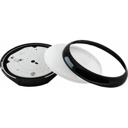 LED Prigušiva vanjska stropna svjetiljka STROPY LED/12/15/18/22W/230V 3000/4000/6000K IP65 crna