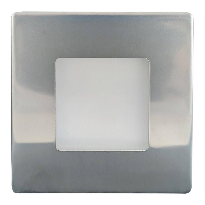 LED Vanjska stubišna svjetiljka LED/1,7W/230V 2700K IP44 sjajni krom