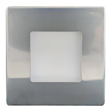 LED Vanjska stubišna svjetiljka LED/1,7W/230V 4000K IP44 sjajni krom