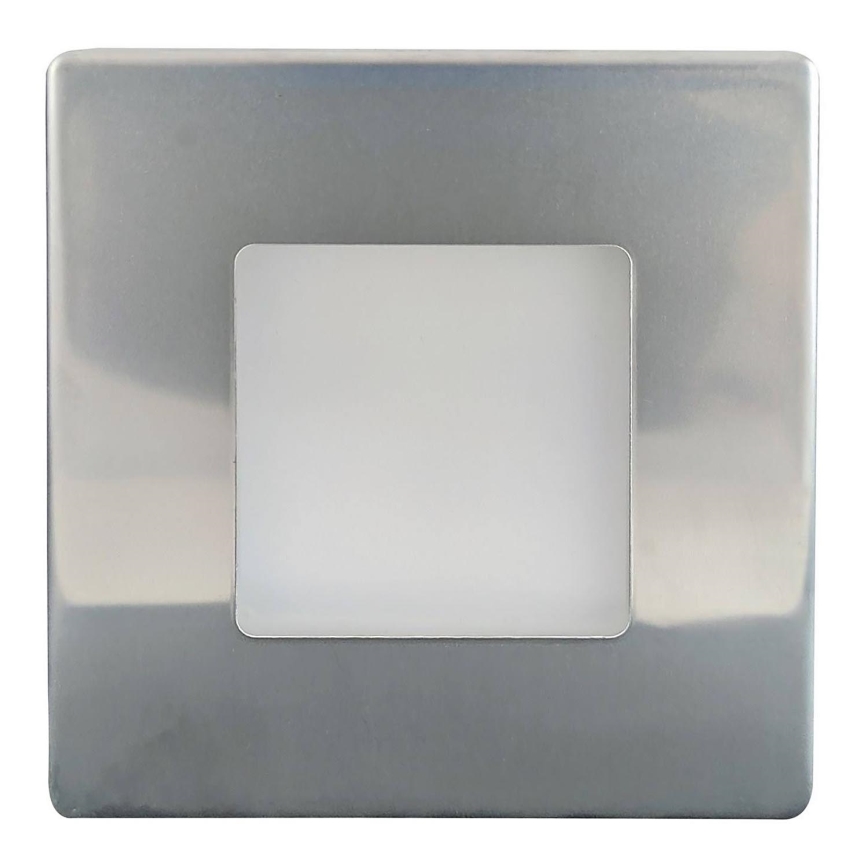 LED Vanjska stubišna svjetiljka LED/1,7W/230V 4000K IP44 sjajni krom