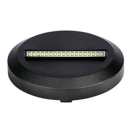 LED Vanjska stubišna svjetiljka LED/2W/230V IP65 3000K crna