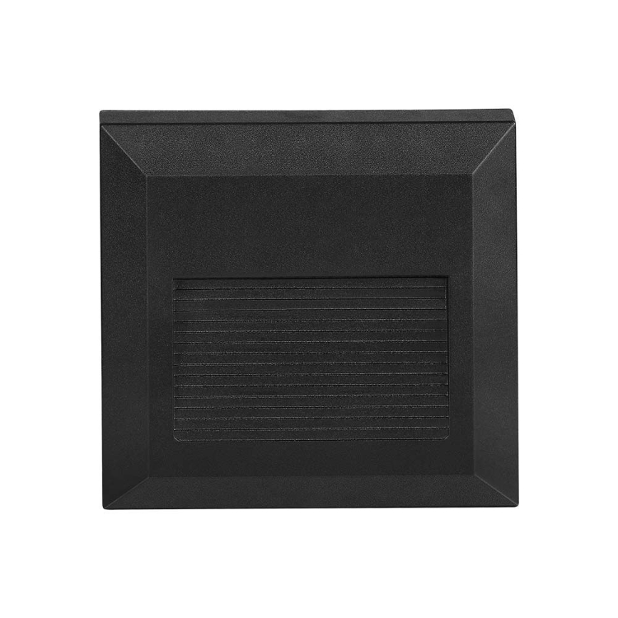 LED Vanjska stubišna svjetiljka LED/2W/230V IP65 4000K crna