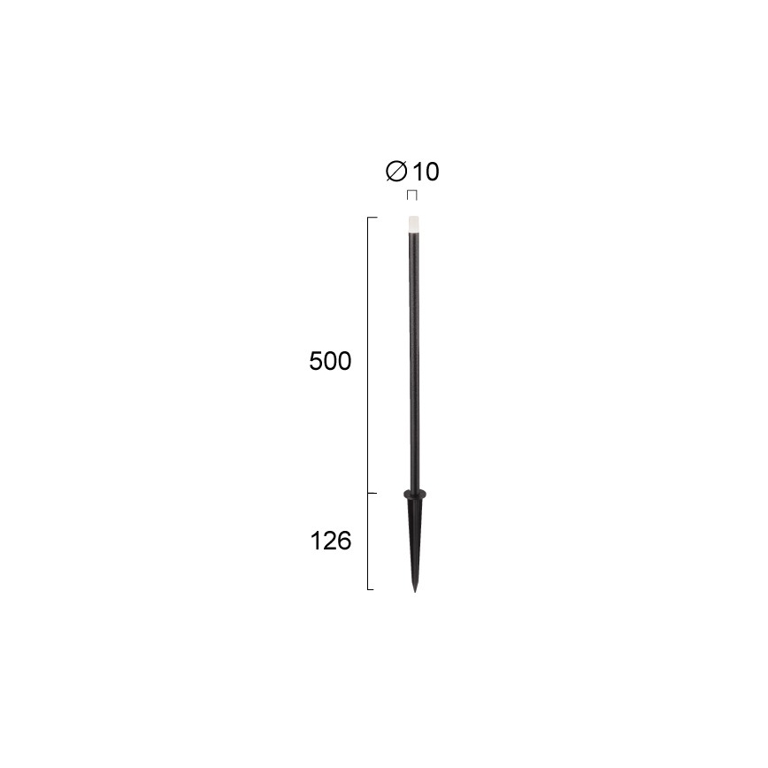 LED vanjska svjetiljka BAR LED/1W/24V IP65 crna