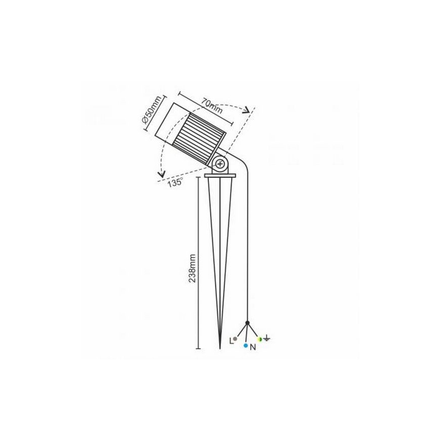 LED Vanjska svjetiljka LED/7W/85-264V IP67