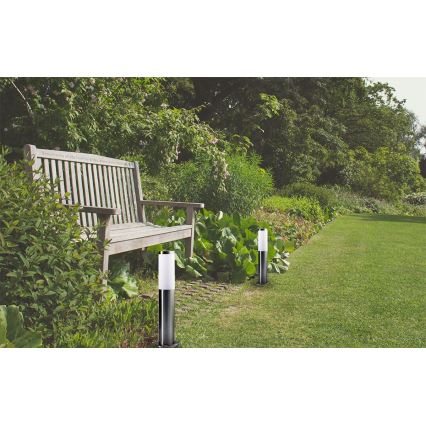 LED vanjska lampa LIVIA s prigušivanjem 1xE27/6W/230V 2700-6500K Wi-Fi 45 cm IP44 srebrna