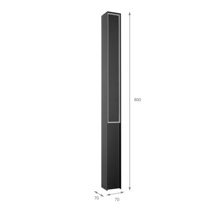 LED vanjska svjetiljka MODO LED/23,4W/230V 4000K IP44 80 cm crna