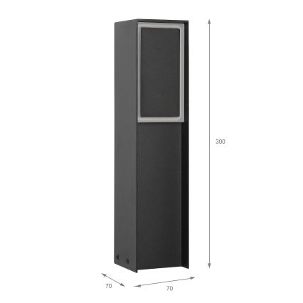 LED vanjska svjetiljka MODO LED/4,8W/230V 4000K IP54 30 cm crna