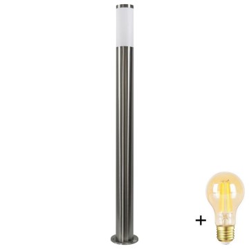 LED vanjska svjetiljka s prigušivanjem LIVIA 1xE27/6W/230V 2700-6500K Wi-Fi 100 cm IP44 srebrna