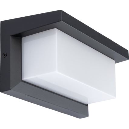 LED Vanjska zidna svjetiljka sa žaruljom koja ima senzor za dan/noć NEELY 1xE27/9W/230V IP54 antracit