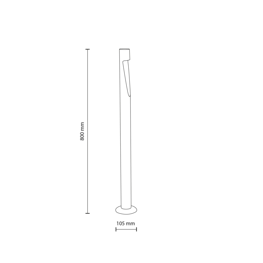 LED vanjska svjetiljka SENA L LED/5W/230V IP65 80 cm bež