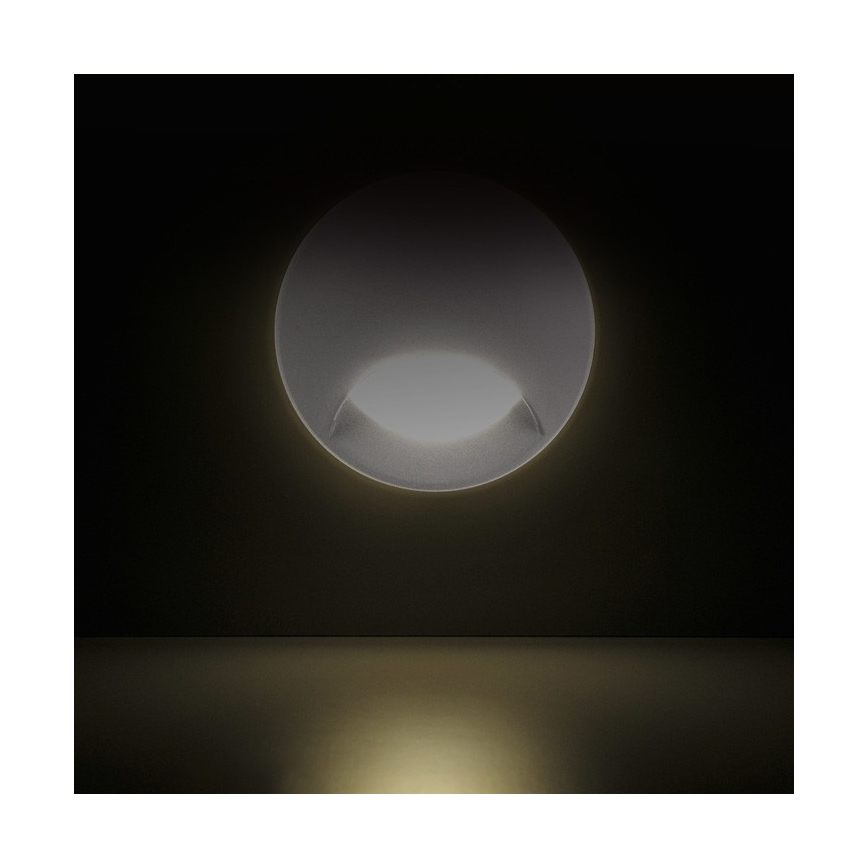 LED Vanjska ugradbena stubišna svjetiljka Q1 LED/3W/230V IP44