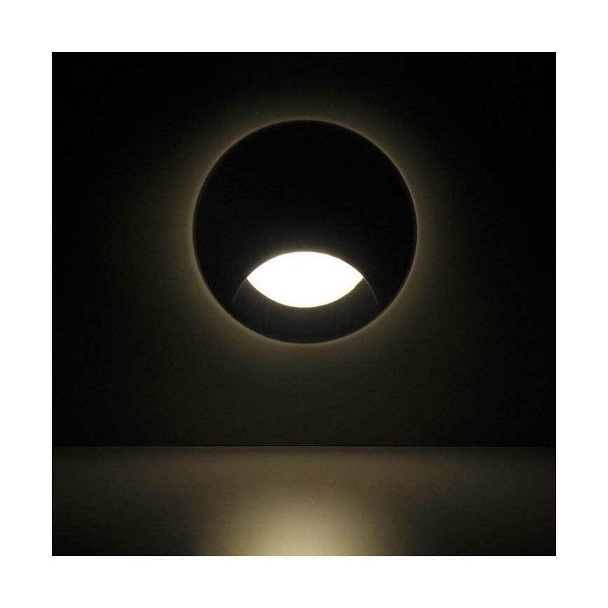 LED Vanjska ugradbena stubišna svjetiljka Q1 LED/3W/230V IP44