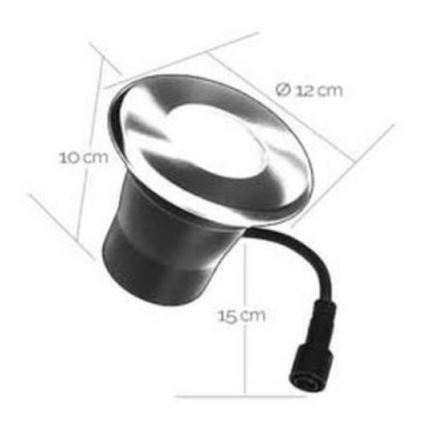 LED Vanjska ugradbena svjetiljka EASY CONNECT 1xGU10/4W/230V 3000K IP65 okrugli