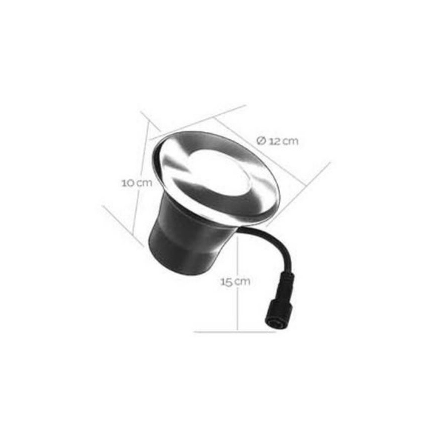 LED Vanjska ugradbena svjetiljka EASY CONNECT 1xGU10/4W/230V 3000K IP65 okrugli