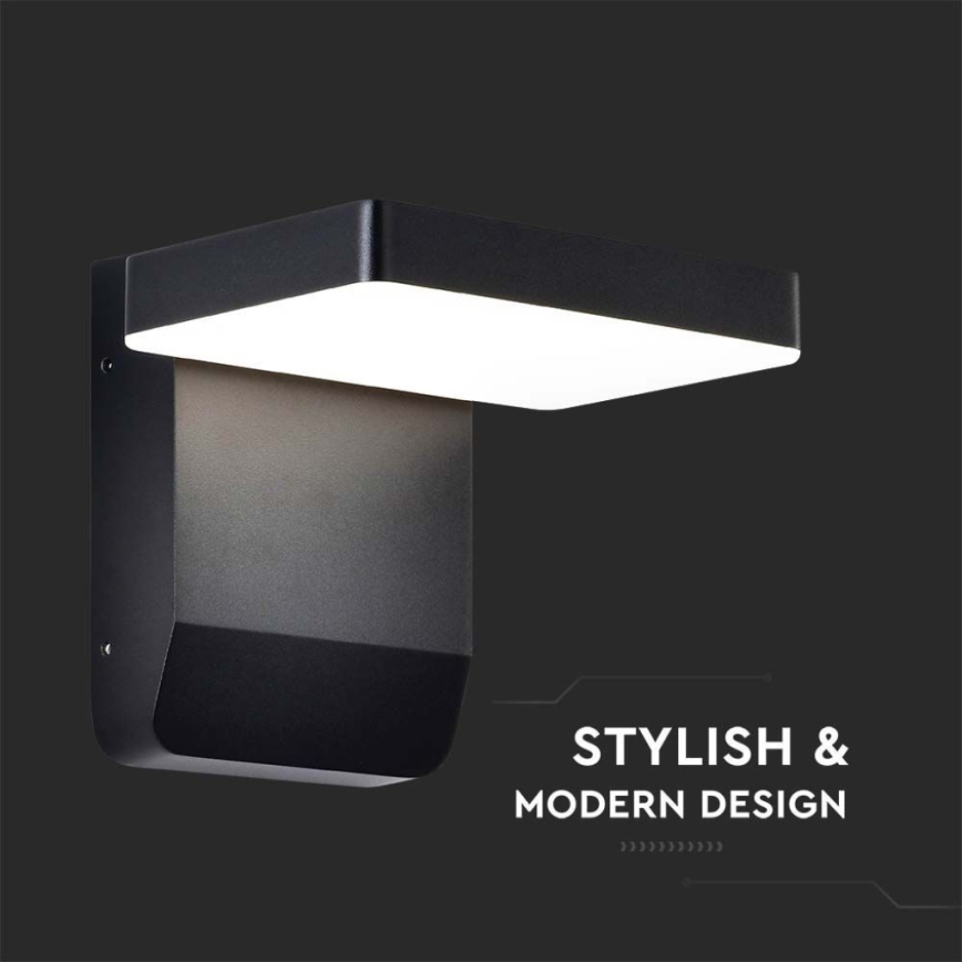 LED Vanjska zidna fleksibilna svjetiljka LED/17W/230V IP65 4000K crna