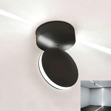 LED Vanjska zidna fleksibilna svjetiljka LED/7W/230V 3000K IP65 crna