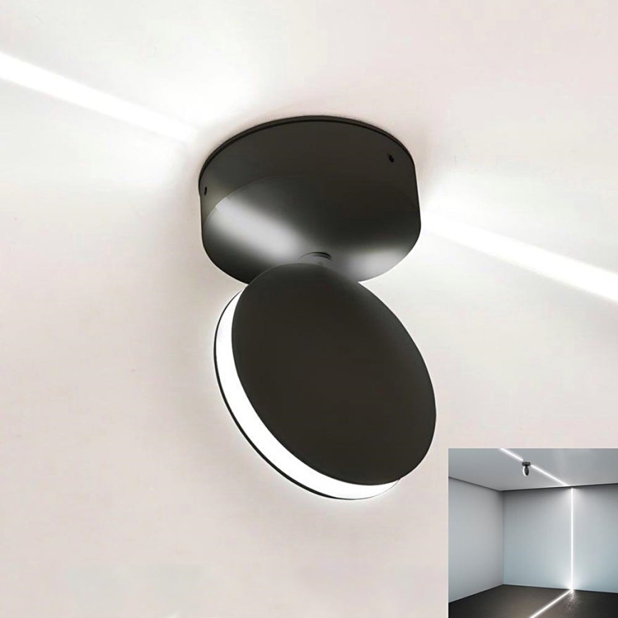 LED Vanjska zidna fleksibilna svjetiljka LED/7W/230V 3000K IP65 crna