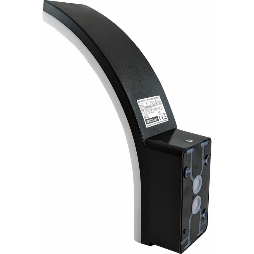 LED Dimmable vanjska zidna lampa sa senzorom pokreta i senzorom sumraka LED/12/15/20W/230V IP65 crna
