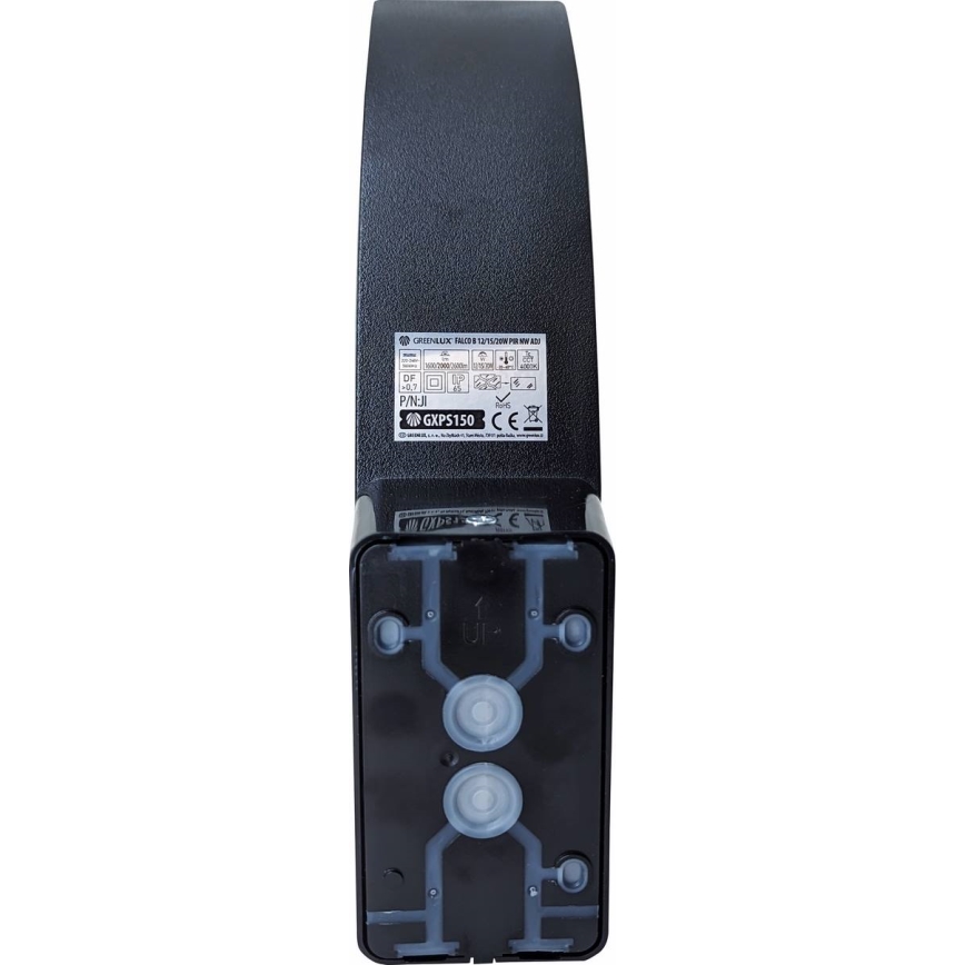 LED Dimmable vanjska zidna lampa sa senzorom pokreta i senzorom sumraka LED/12/15/20W/230V IP65 crna