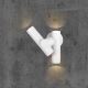 LED Vanjska zidna fleksibilna spot svjetiljka 2xLED/3W/230V 3000K IP44 bijela