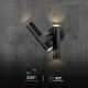 LED Vanjska zidna fleksibilna spot svjetiljka 2xLED/3W/230V 3000K IP44 crna