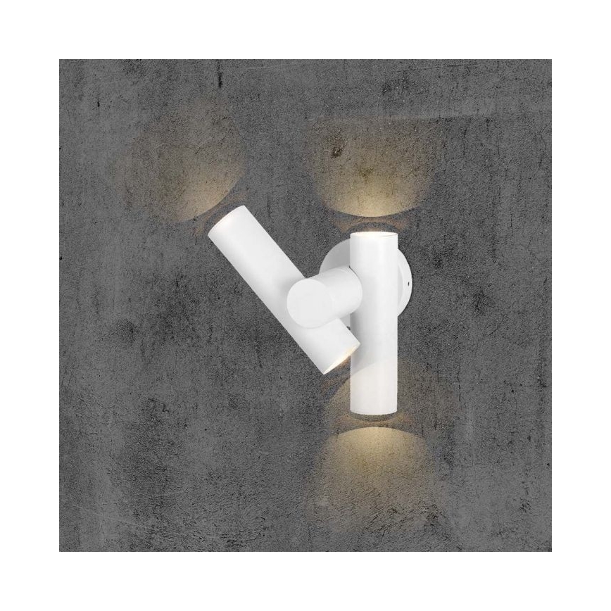 LED Vanjska zidna fleksibilna spot svjetiljka 2xLED/3W/230V 4000K IP44 bijela