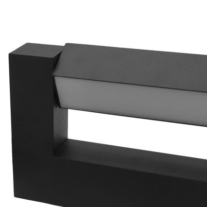 LED Fleksibilna vanjska zidna svjetiljka 2xLED/16W/230V IP54 90 cm crna