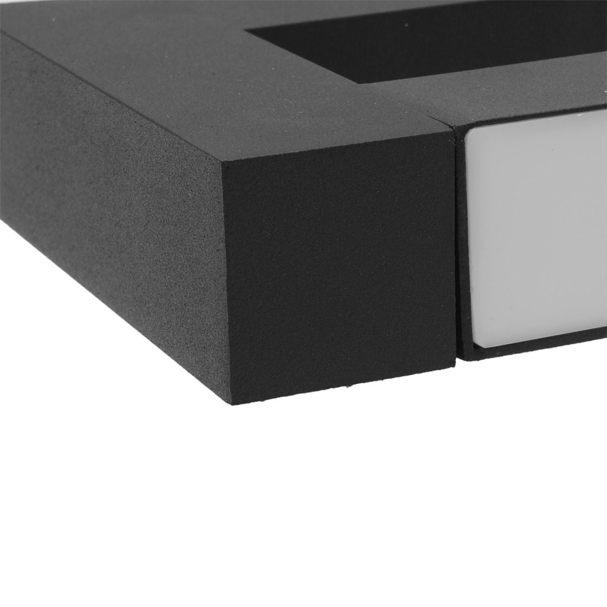 LED Fleksibilna vanjska zidna svjetiljka 2xLED/16W/230V IP54 90 cm crna