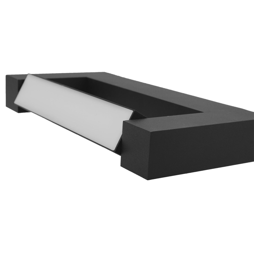 LED Fleksibilna vanjska zidna svjetiljka 2xLED/16W/230V IP54 90 cm crna