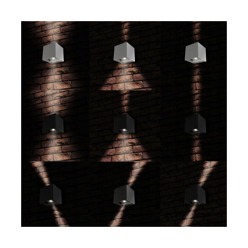 LED Vanjska zidna svjetiljka 2xLED/3W/230V IP54 antracit