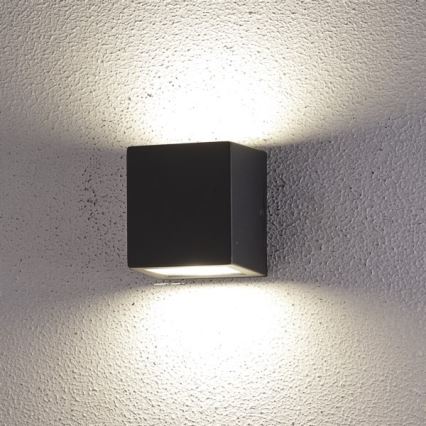 LED Vanjska zidna svjetiljka 2xLED/5W/230V 4000K IP54 crna