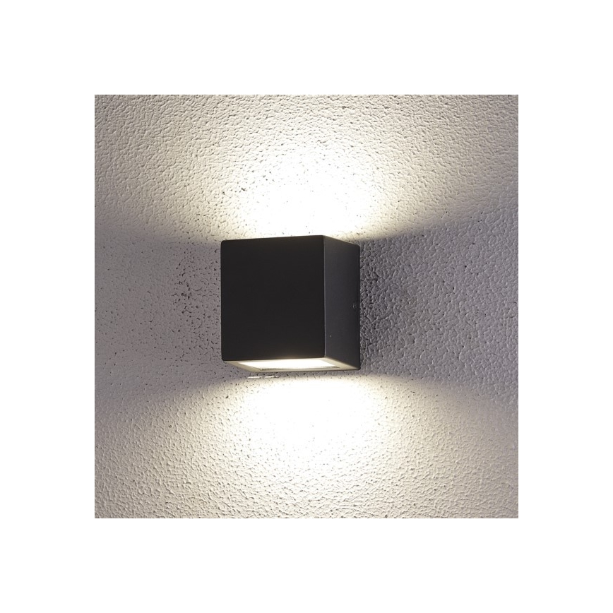 LED Vanjska zidna svjetiljka 2xLED/5W/230V 4000K IP54 crna