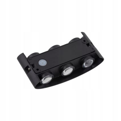 LED Vanjska zidna svjetiljka ARROW 6xLED/1W/230V IP54 crna