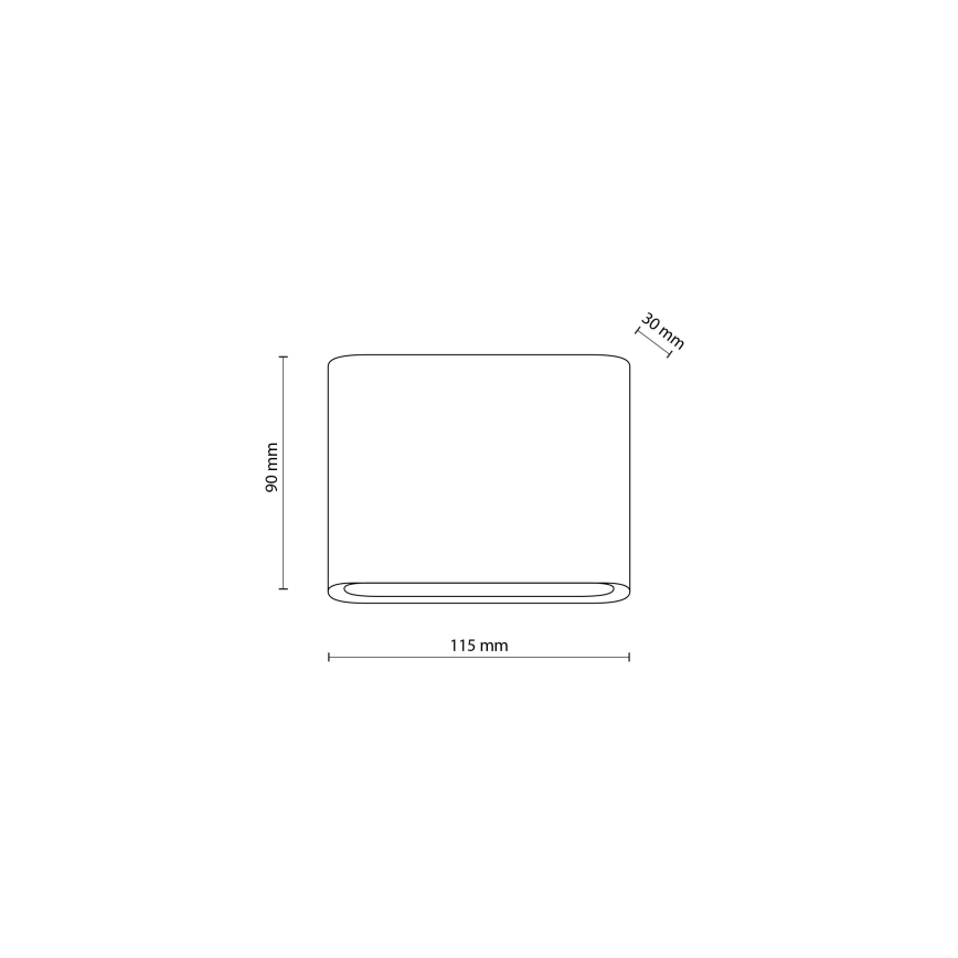 LED Vanjska zidna svjetiljka ARWENA 2xLED/3W/230V IP54 crna