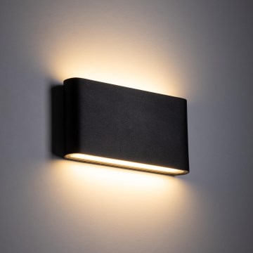 LED Vanjska zidna svjetiljka ARWENA 2xLED/6W/230V IP54 crna
