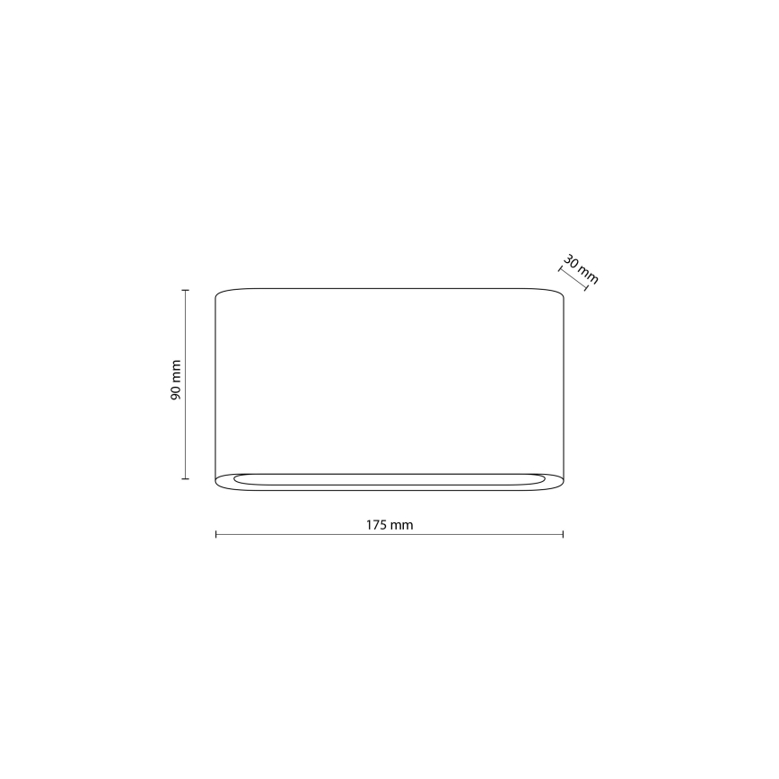 LED Vanjska zidna svjetiljka ARWENA 2xLED/6W/230V IP54 crna