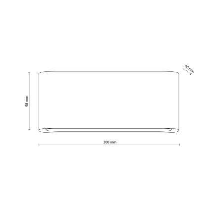LED vanjska zidna svjetiljka ARWENA L LED/24W/230V IP54 bež