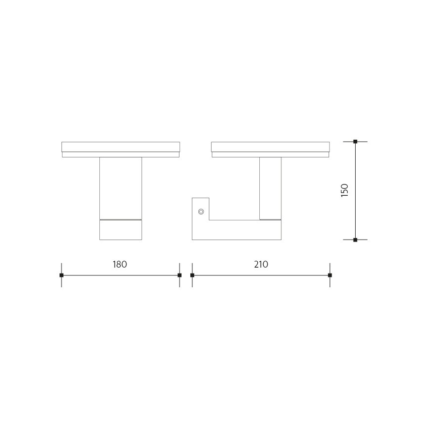 LED Vanjska zidna svjetiljka BARI LED/10W/230V 4000K IP54 antracit