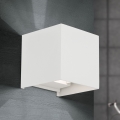 LED Vanjska zidna svjetiljka CUBE 2xLED/3W/230V IP54 bijela