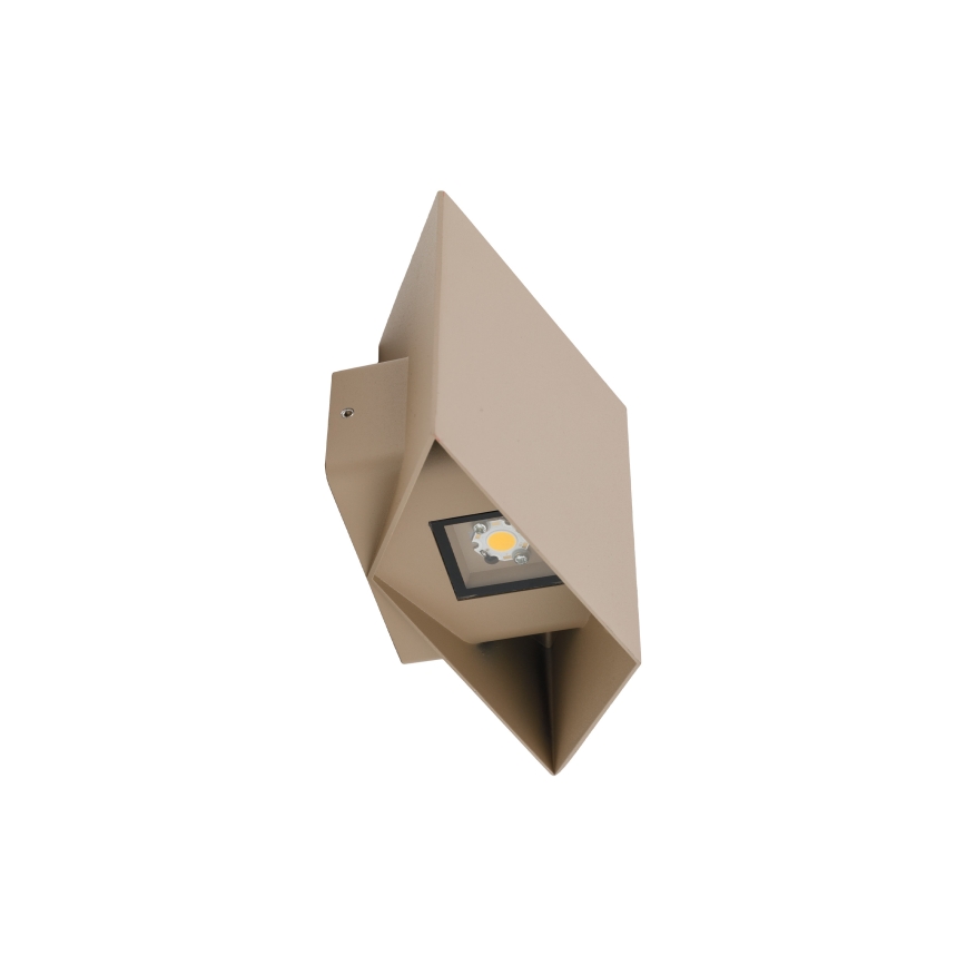 LED vanjska zidna svjetiljka CUBE LED/10W/230V IP54 bež